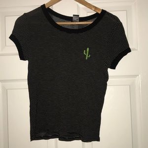 Pinstripe cactus shirt